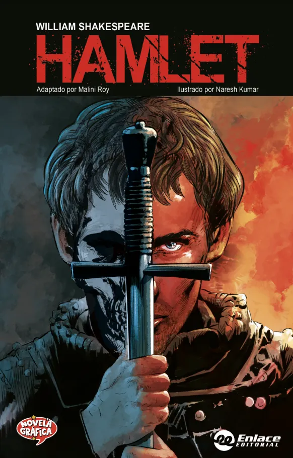 Portada de Hamlet, William Shakespeare - Novela Gráfica