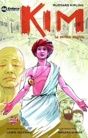 Portada de Kim, Rudyard Kipling - Novela Gráfica