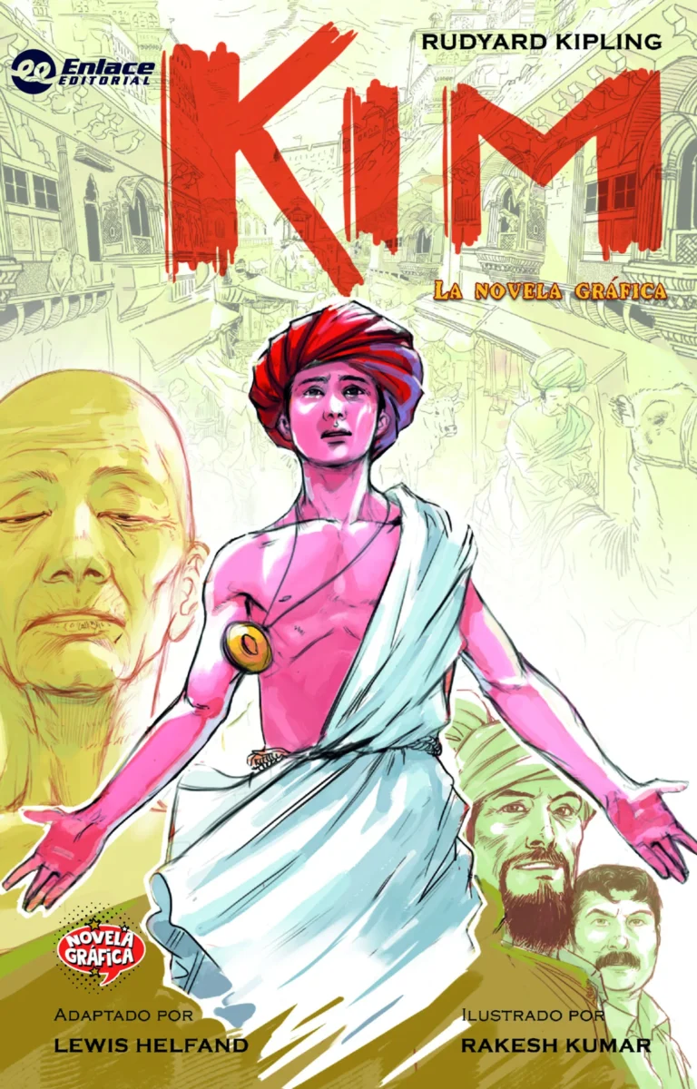 Portada de Kim, Rudyard Kipling - Novela Gráfica