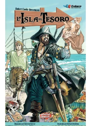 Portada de La isla del tesoro, Robert Louis Stevenson - Novela Gráfica