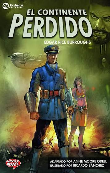 Portada de El continente perdido, Edgar Rice Burroughs - Novela Gráfica