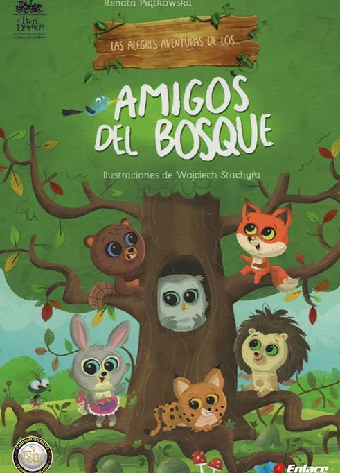 Portada de Amigos del bosque (Las alegres aventuras de los…) – Editorial Enlace
