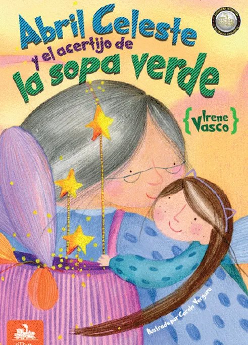 Portada de Abril Celeste y el acertijo de la sopa verde – Editorial Enlace
