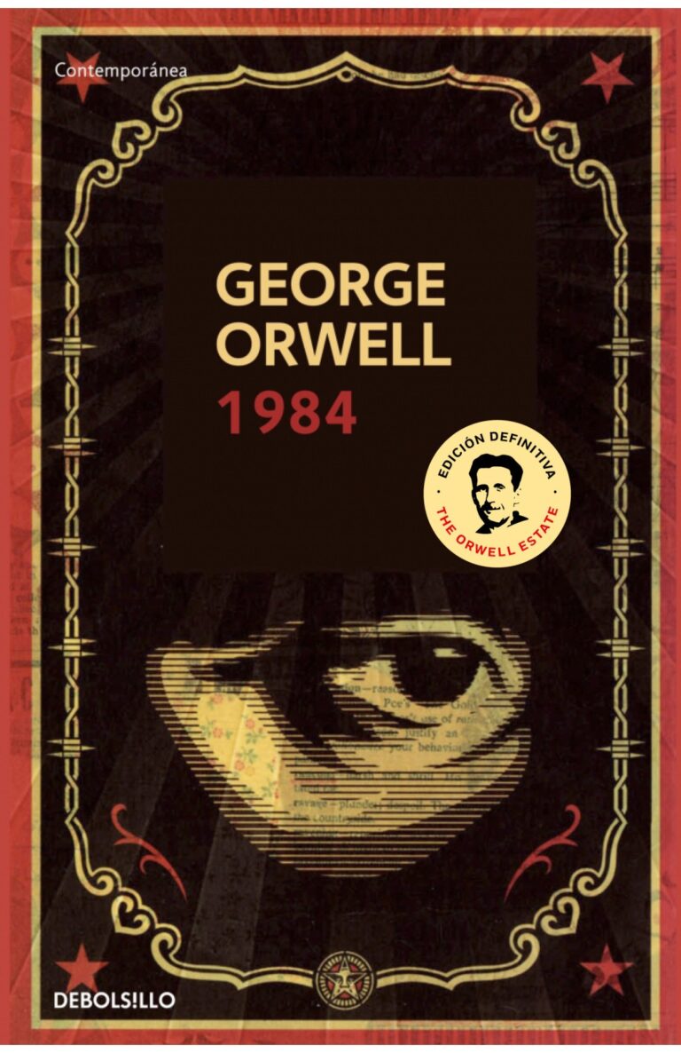 Portada de 1984 (edición definitiva avalada por The Orwell Estate) (edición con cantos tintados)